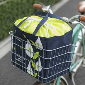 <b>【完売】</b>ブルーミングライフ 自転車カゴにぴったりエコバッグ