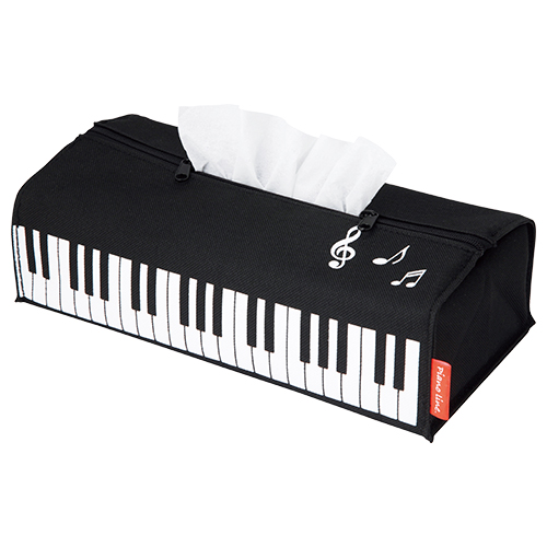 ピアノデザインのボックスティッシュケース
