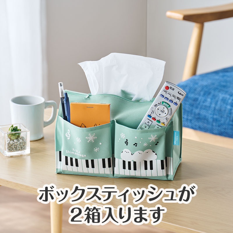 予備のボックスティッシュもしまえる