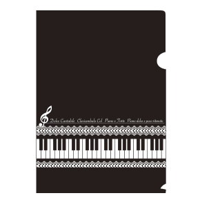 【完売】Piano line Ａ４クリアファイル（レース）