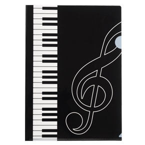 【完売】Piano line Ａ４クリアファイル（ト音記号）