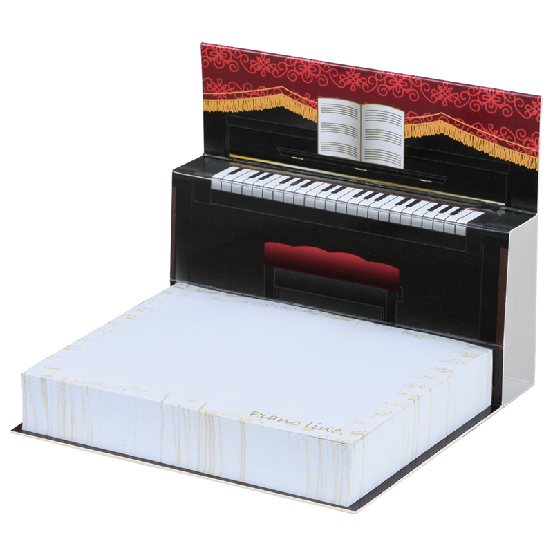 Piano line ポップアップメモ帳（アップライトピアノ）