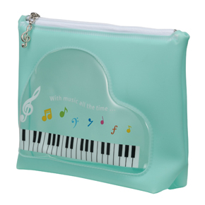 Piano line 窓付きミルキーポーチ ブルー
