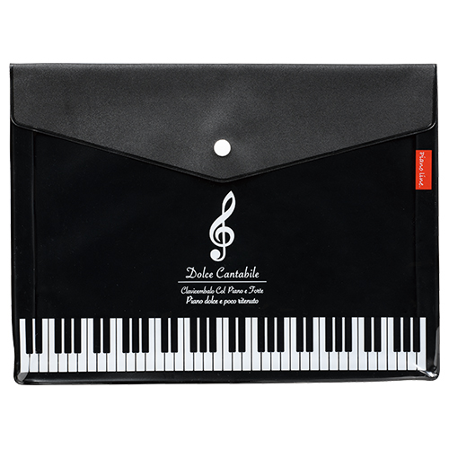 【完売】Piano line マチ付き楽譜ケースＡ４（ト音記号）