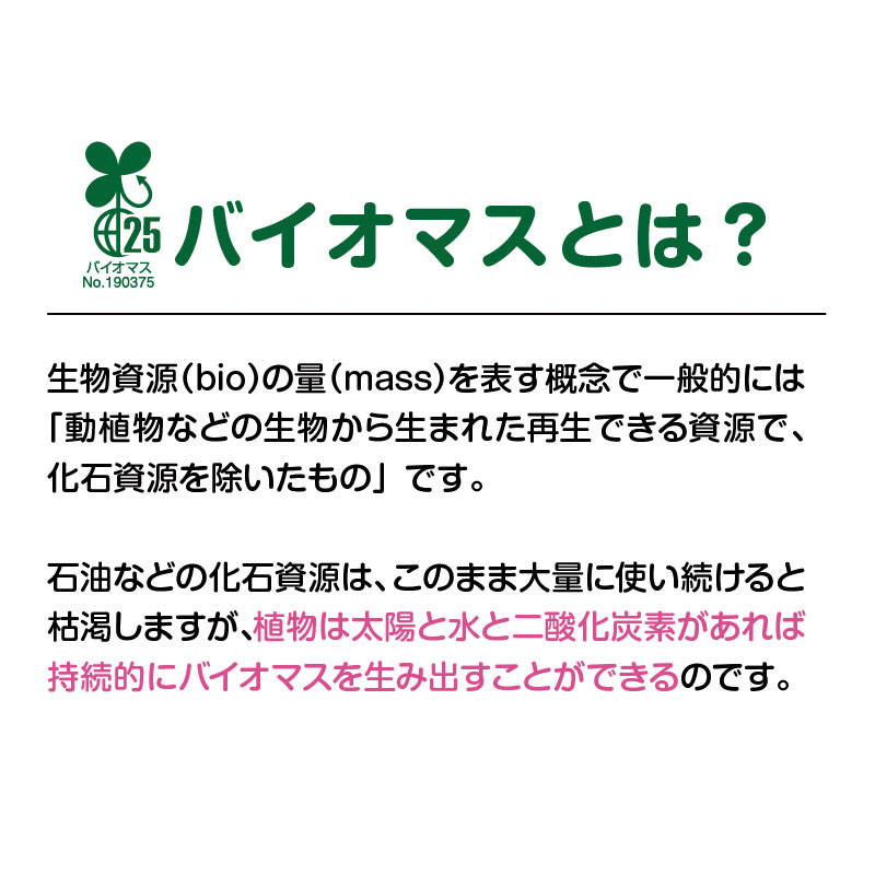 再生可能なバイオマスは地球環境にやさしい