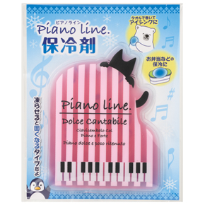 【完売】ピアノライン 保冷剤（ネコ）