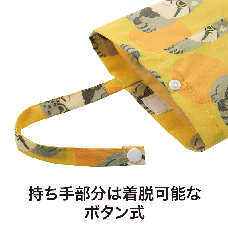 取っ手はボタンで取り外し自在