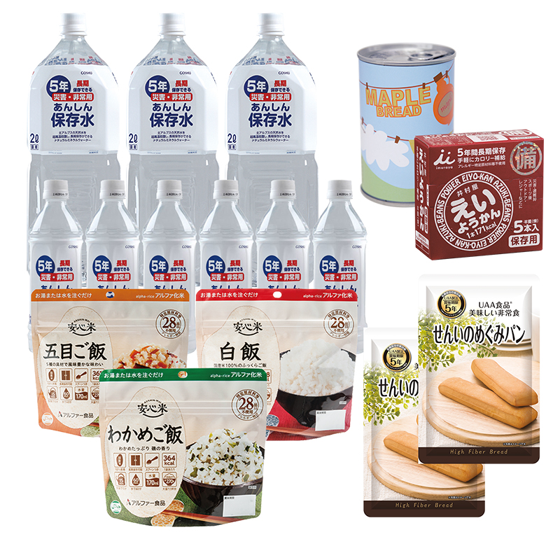 非常食+水 1人3日分セット